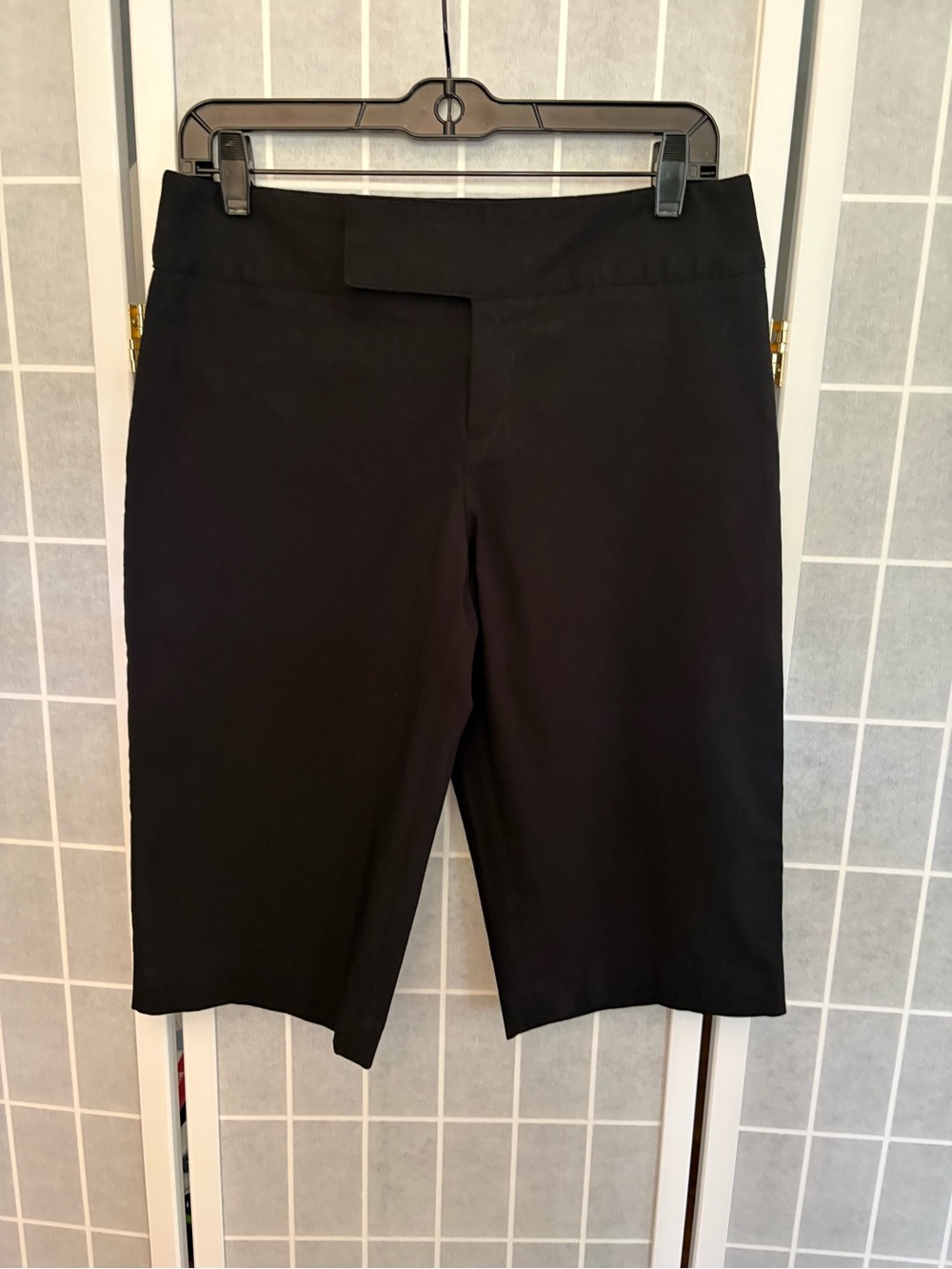Classic Black Knee-Length Dress Shorts